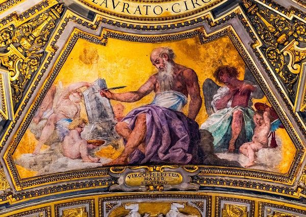 Gospel writer fresco Basilica di San Giovanni in Laterano-Rome-Italy
